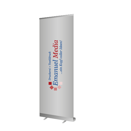 Roll-Up Budget | B 80 cm x H 200 cm | einseitig bedruckt